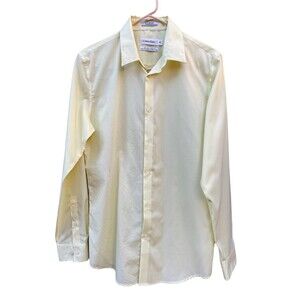 Calvin Klein Mens Long Sleeve Business Casual Button Up Dress Shirt Size S